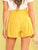 Solid Button Fly Wide Leg Shorts