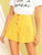 Solid Button Fly Wide Leg Shorts