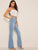 High Waist Flare Leg Denim Jeans