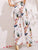 Floral Print Wide Leg Pants