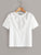 Contrast Guipure Lace Ruffle Trim Top