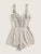 Tie Neck Shirred Back Cami Playsuit