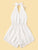 Tiered Layer Shirred Halter Romper