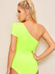 Neon Lime One Shoulder Bodysuit