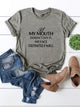 Letter Print Tee