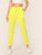 Neon Yellow Pocket Patched Pants