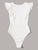 Ruffle Armhole Solid Bodysuit