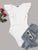 Ruffle Armhole Solid Bodysuit