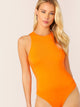 Slim Fitted Solid Bodysuit