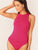Slim Fitted Solid Bodysuit