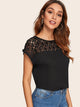 Guipure Lace Panel Top