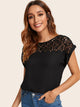 Guipure Lace Panel Top