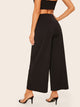 Double Breasted Wide Leg Pants