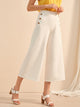 Button Wide Leg Pants