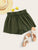 Ruffle Waist Tie Front Wide Leg Shorts