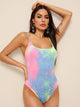Tie Dye Skinny Cami Bodysuit