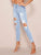 Distressed Faded Skinny Jeans