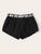 Knot Letter Tape Waist Dolphin Shorts