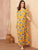 Jungle Leaf Print Tunic Maxi Dress
