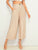 High Rise Wide Leg Solid Pants