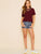 Dobby Mesh Insert Solid Tee