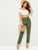 Self Belted Pleated Detail Tapered Pants