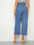 Paperbag Waist Belted Crop Wide Leg Jeans