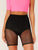 Fishnet Overlay Knicker Insert Cycling Shorts