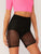 Fishnet Overlay Knicker Insert Cycling Shorts