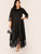Plus Lace Hem Maxi Fit & Flare Dress