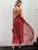Simplee Criss-cross Backless Mesh Overlay Slip Dress