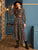 Ditsy Floral Print Frill Trim Dress Without Belt