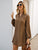Notch Neck  All Over Print Tunic Dress