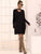 Keyhole Neck Drop Shoulder Tee Dress