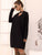 Keyhole Neck Drop Shoulder Tee Dress