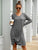 V Neck Twist Hem Tee Dress