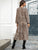 Tie Front Leopard Print A-line Dress