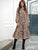 Tie Front Leopard Print A-line Dress