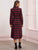 Tartan Belted High Low Hem Shirt Dress