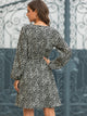 Dalmatian Print Drawstring Waist Dress