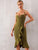 Adyce Backless Wrap Ruffle Hem Cami Dress