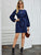 Boat Neck Bishop Sleeve Belted Dress