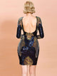 Missord Backless Sequin Bodycon Dress