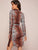 Tiger Print Belted Split Thigh Dress