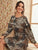 Floral Print Frill A-line Dress