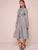 Tie Neck Plaid Button Up Shirt Dress