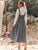 Contrast Lace Ruffle Trim Pinafore Dress