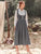 Contrast Lace Ruffle Trim Pinafore Dress