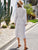 Polka Dot Tie Neck Layered Hem Dress