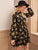 Floral Print Stand Collar Shirt Dress